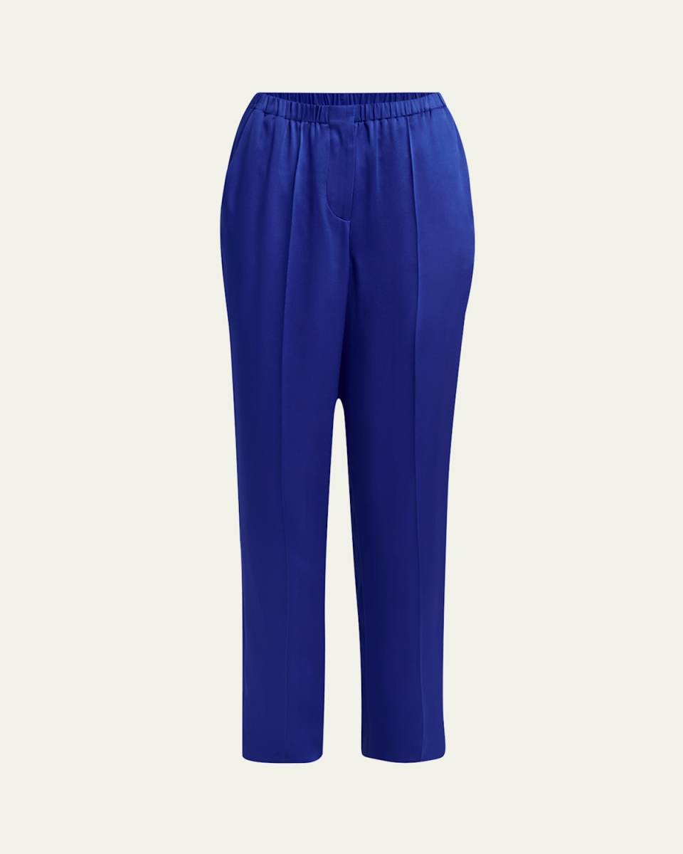 Tapered Double Satin Pants